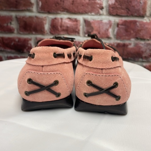 Gianni Bini Pink Suede Moccasin/Slip on Loafers Size 7.5 - Picture 4 of 10